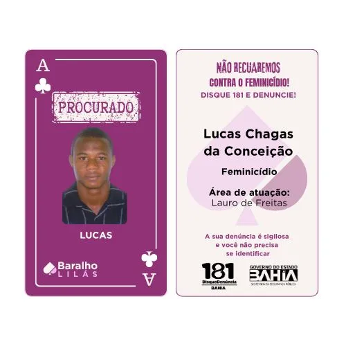 Suspeito de feminicídio incluído no Baralho Lilás é capturado pela polícia