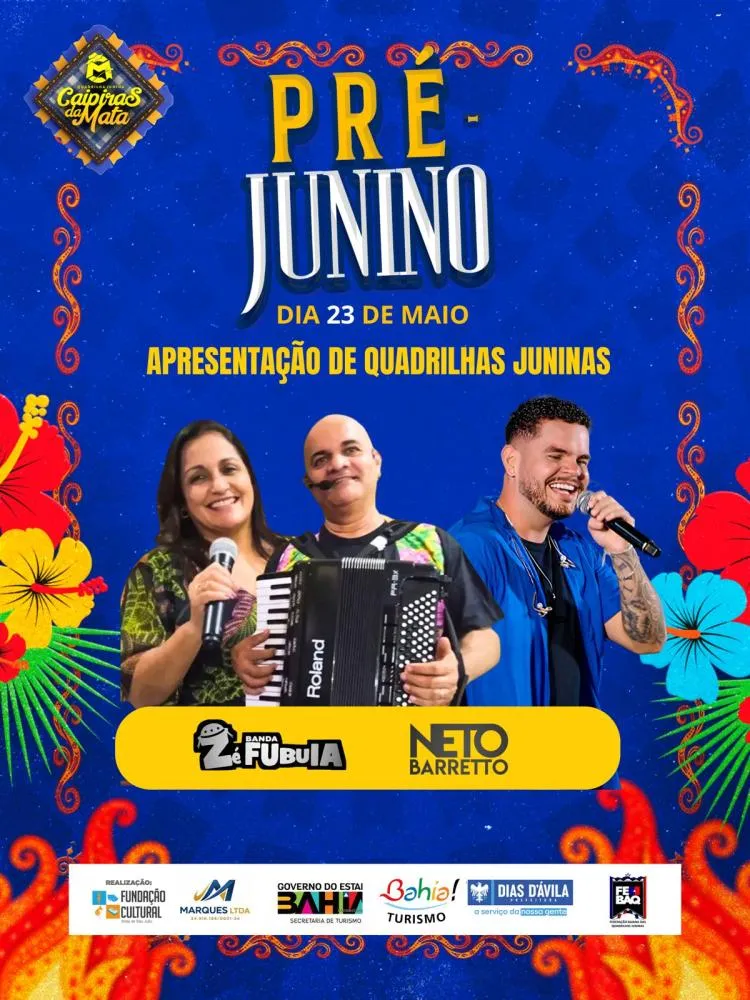 Dias d´Ávila já vive o clima do São João com o pré-junino da Caipiras da Mata
